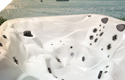 Sleek ergonomic design is visually apparent on all Master Spas Hot Tubs